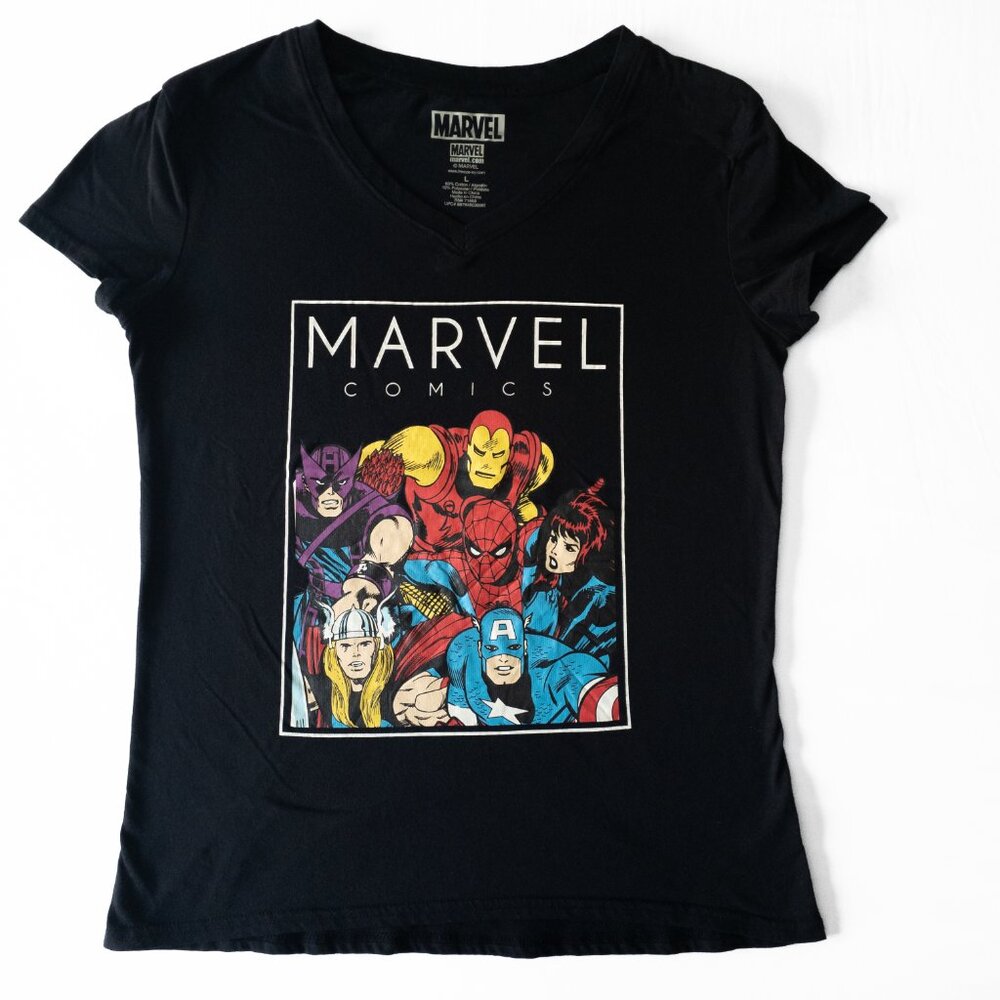 Marvel Hero V Neck Tee